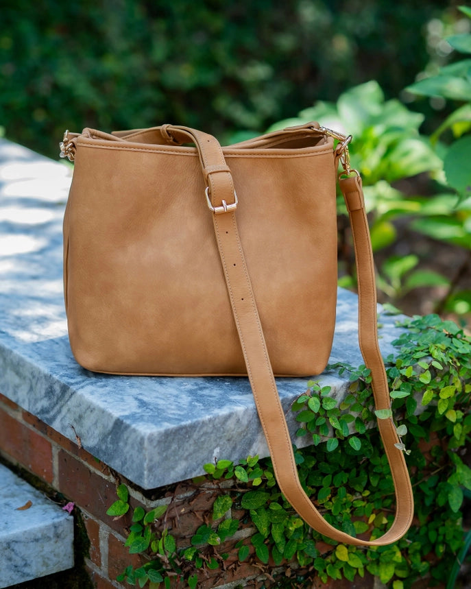 Alexandra Bucket Bag -Mustard