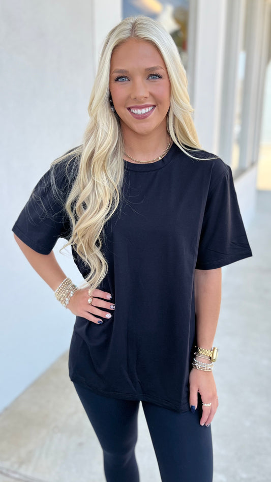 Air Essentials Crew Neck Tee, Black