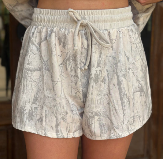 CamoPrint Drawstring Shorts