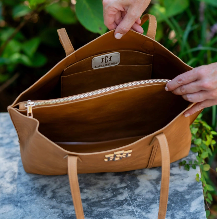 Heath Tote Bag, Saddle EO