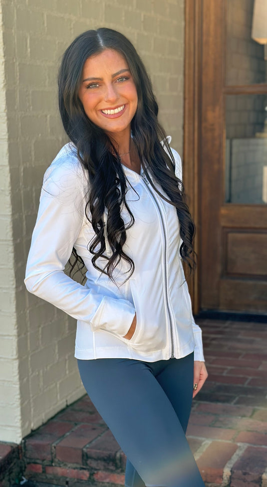 Performance Active Wear Jacket, White