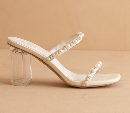 Strappy Pearl Heels