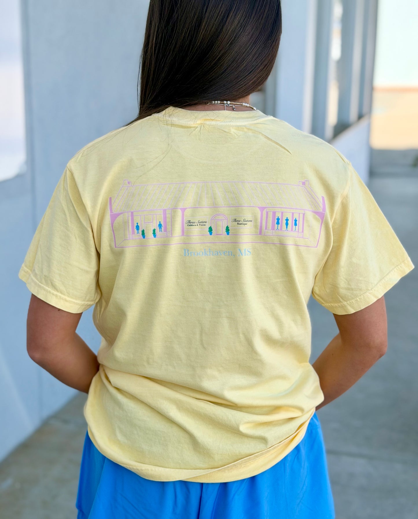 Yellow Three Sisters Tee