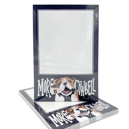 More Cowbell Bulldog Notepad