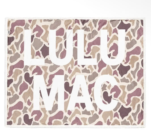 Lulu Mac Light Camo Blanket
