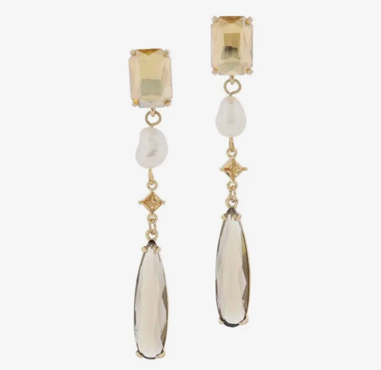 Champagne Teardrop Earrings