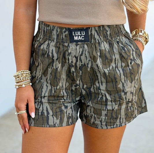 Lulu Mac Mossy Oak Bottomland Boxer Short