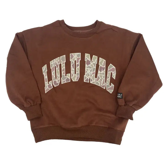 Camo Lulu Mac Pullover, Brown