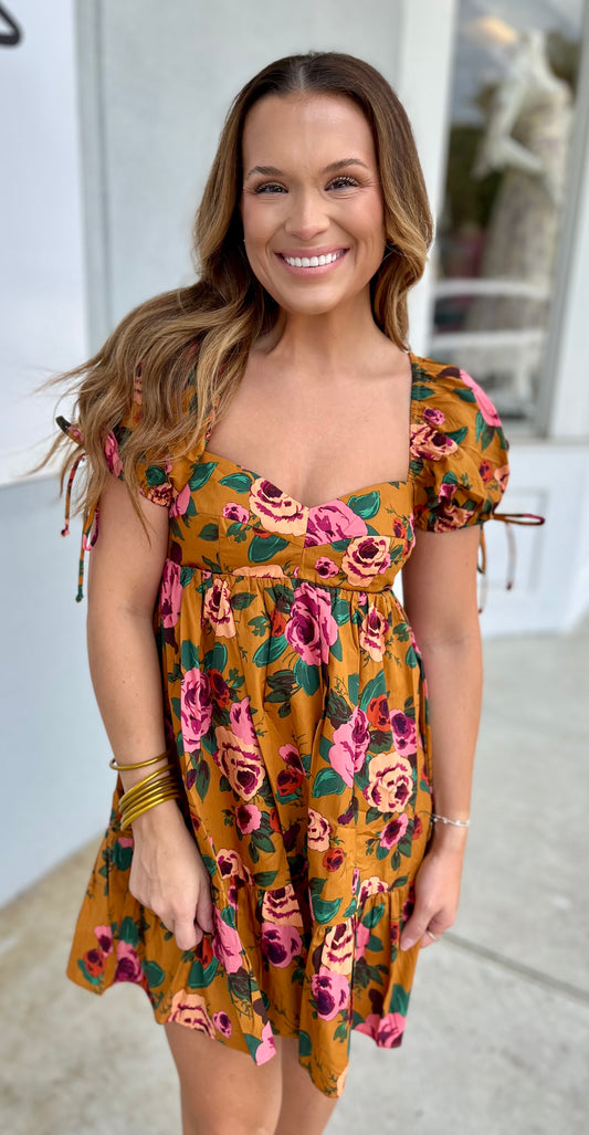 Emma Floral Baby Doll Dress