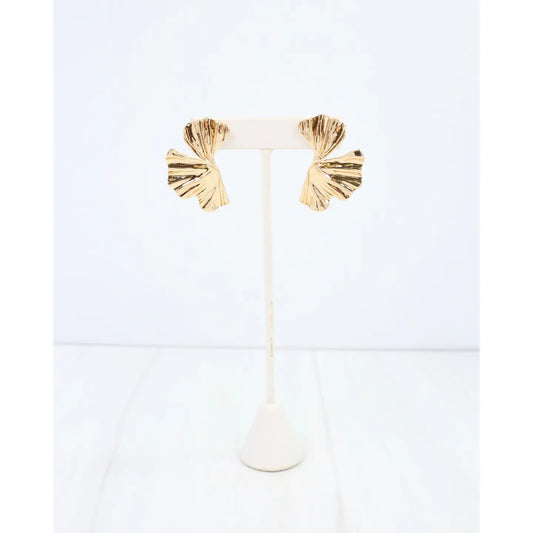 Manhattan Twisted Fan Drop Earrings