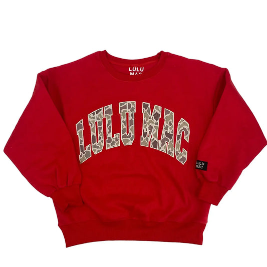 Red Camo Lulu Mac Sweatshirt
