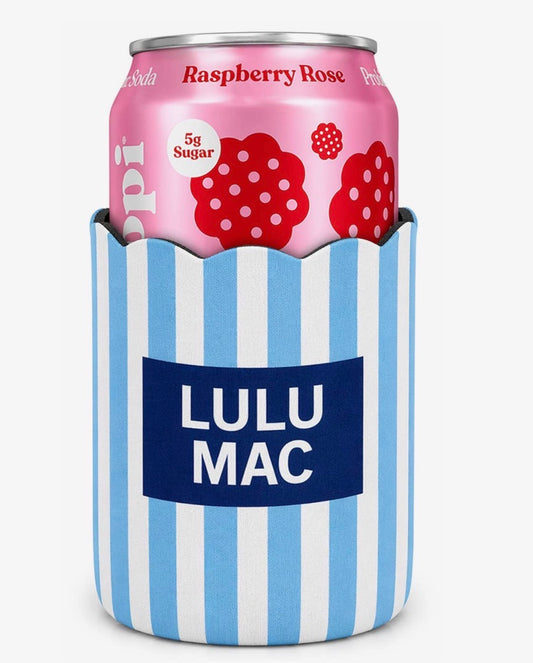 Lulu Mac Koozie, Blue/Navy Stripe