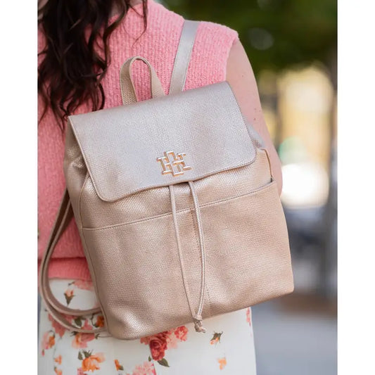 Bennett Backpack Woven Gold