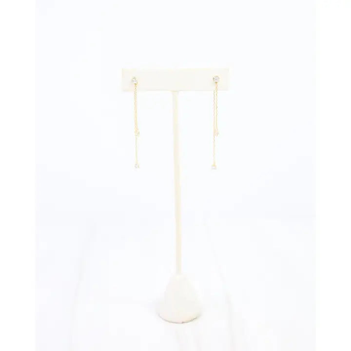 Ava Linear Drop Earrings