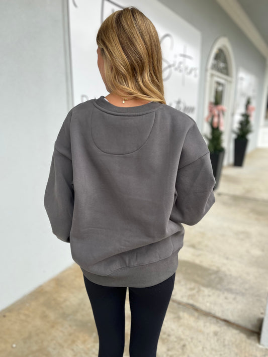 LULU Mac Sweatshirt , Dark Grey