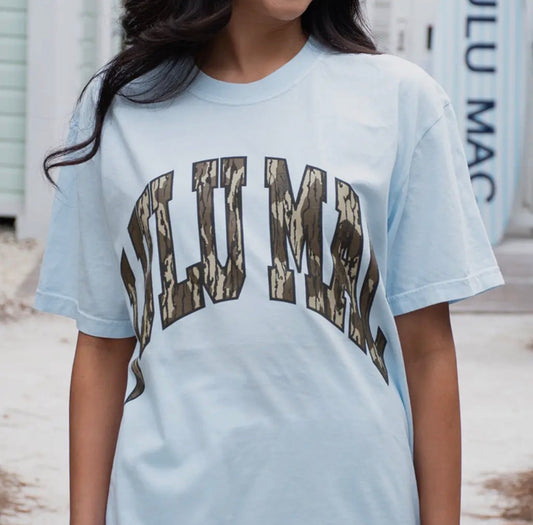 LULU MAC Mossy Oak Tee, Chambray