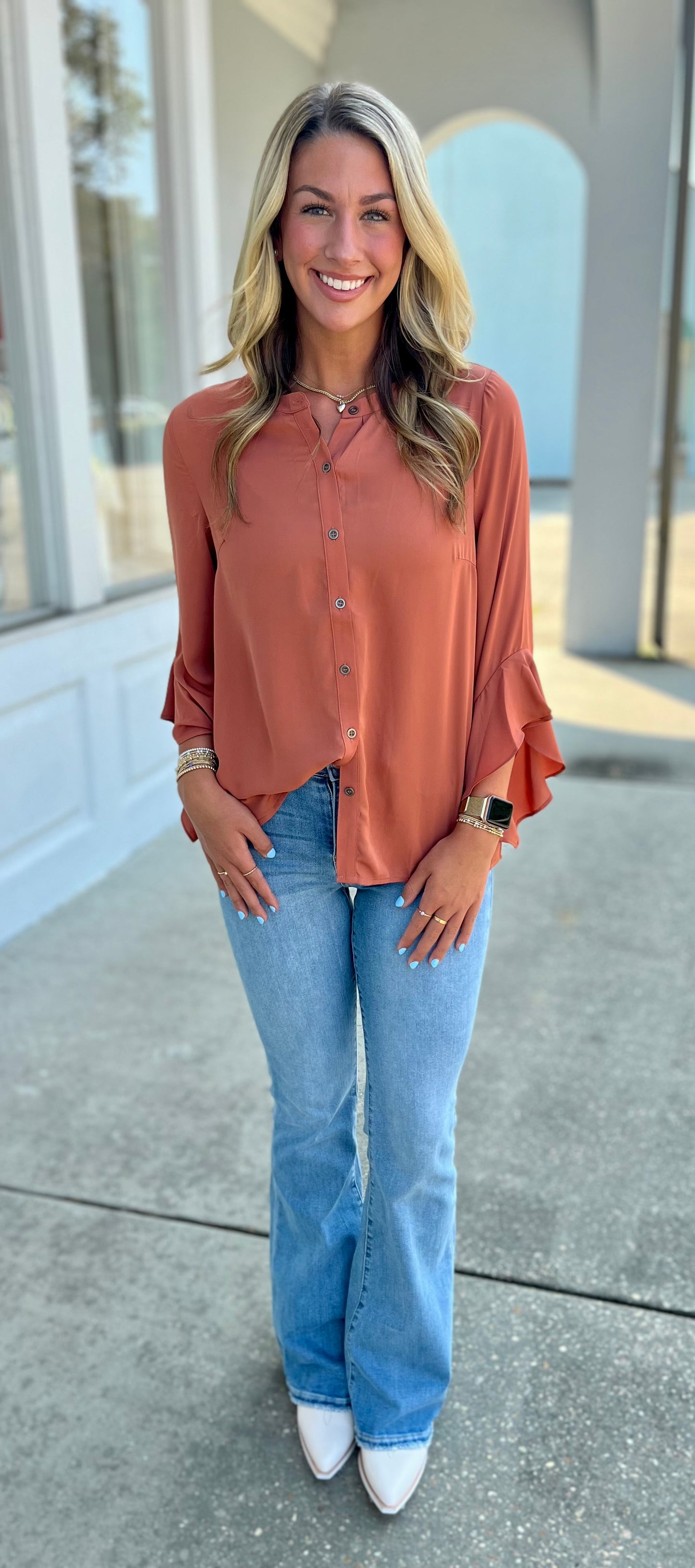 Rosewood Button Down Blouse