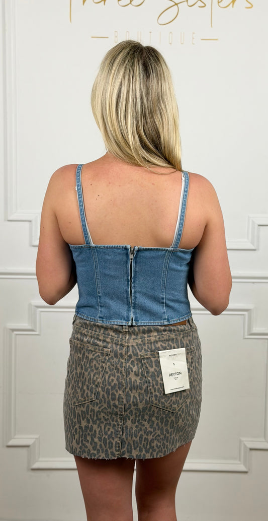 Denim Strappy Top