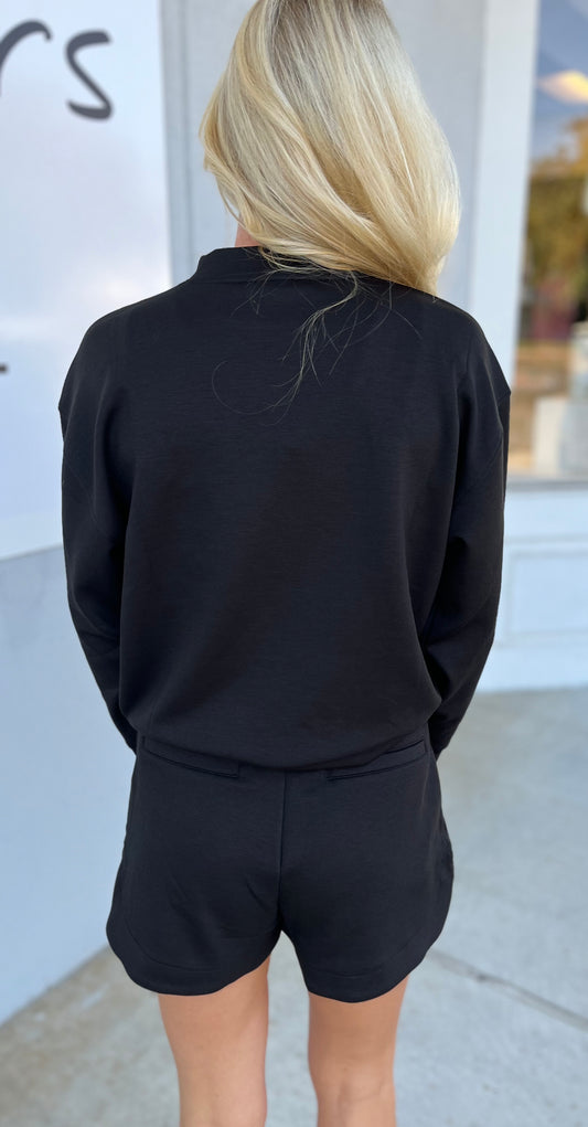 Scuba Pullover & Shorts SET, Black