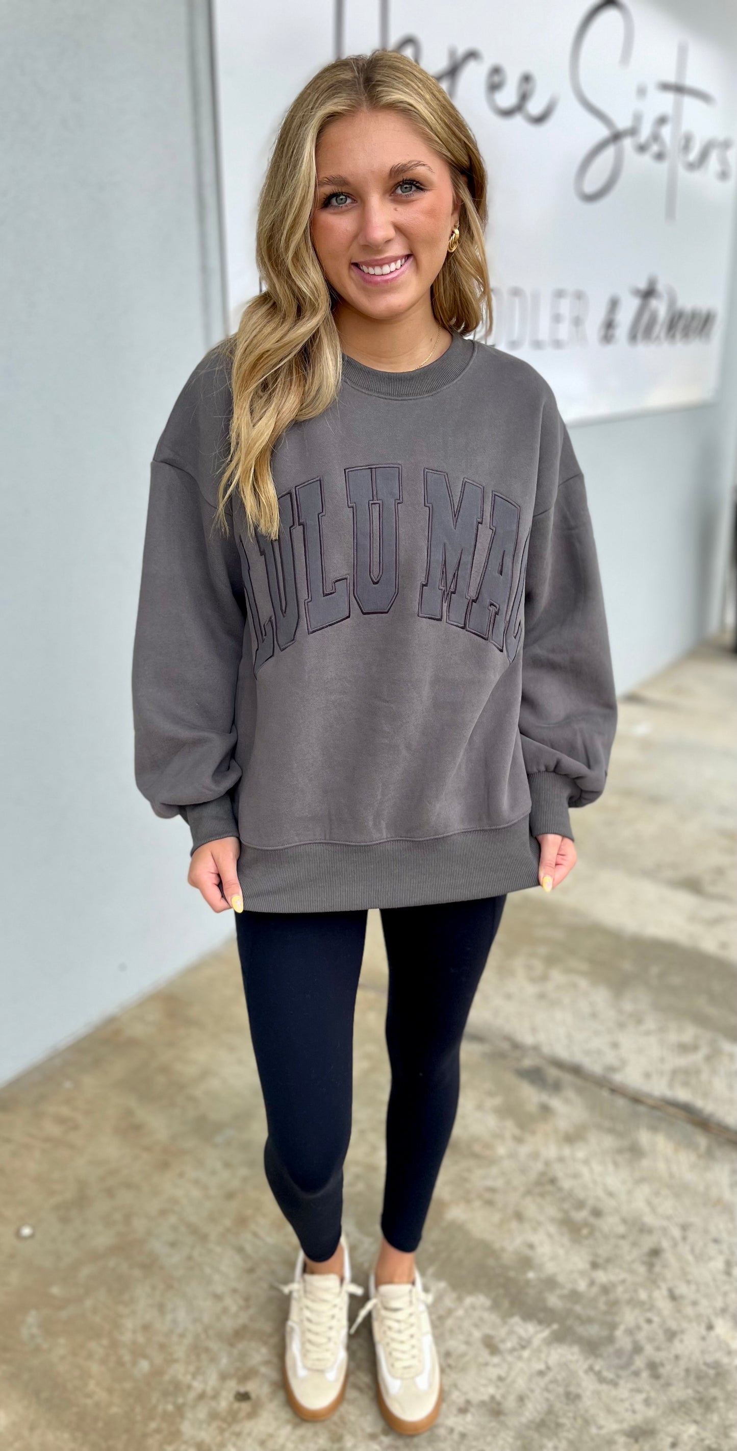 LULU Mac Sweatshirt , Dark Grey