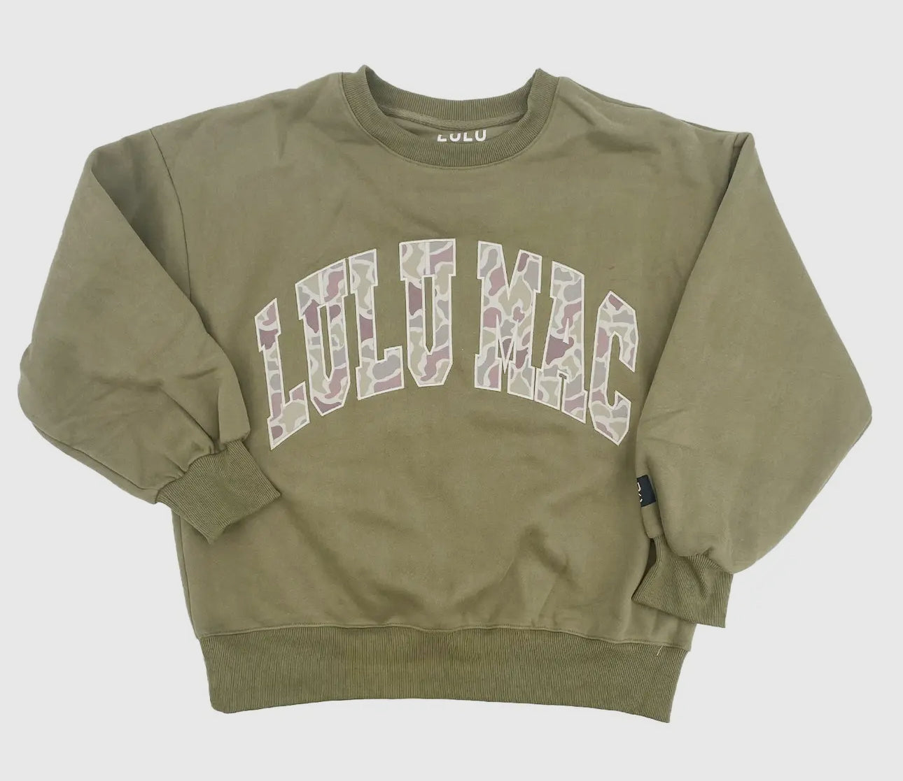 Camo Lulu Mac Pullover, Green