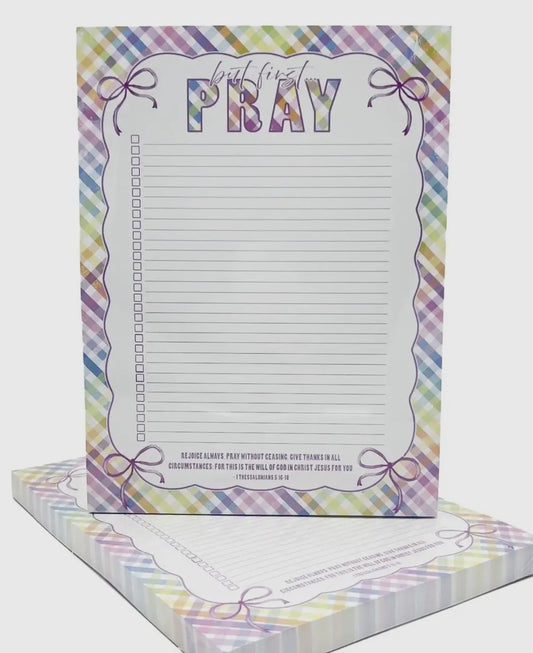But First Pray Scripture To Do List Notepad
