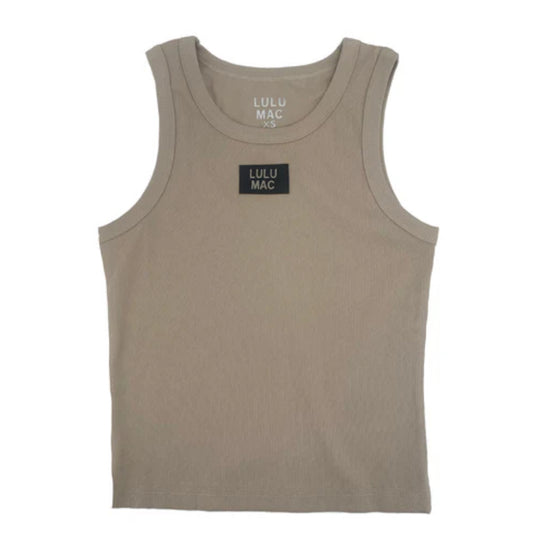 Ribbed Lulu Mac Tank , Sand