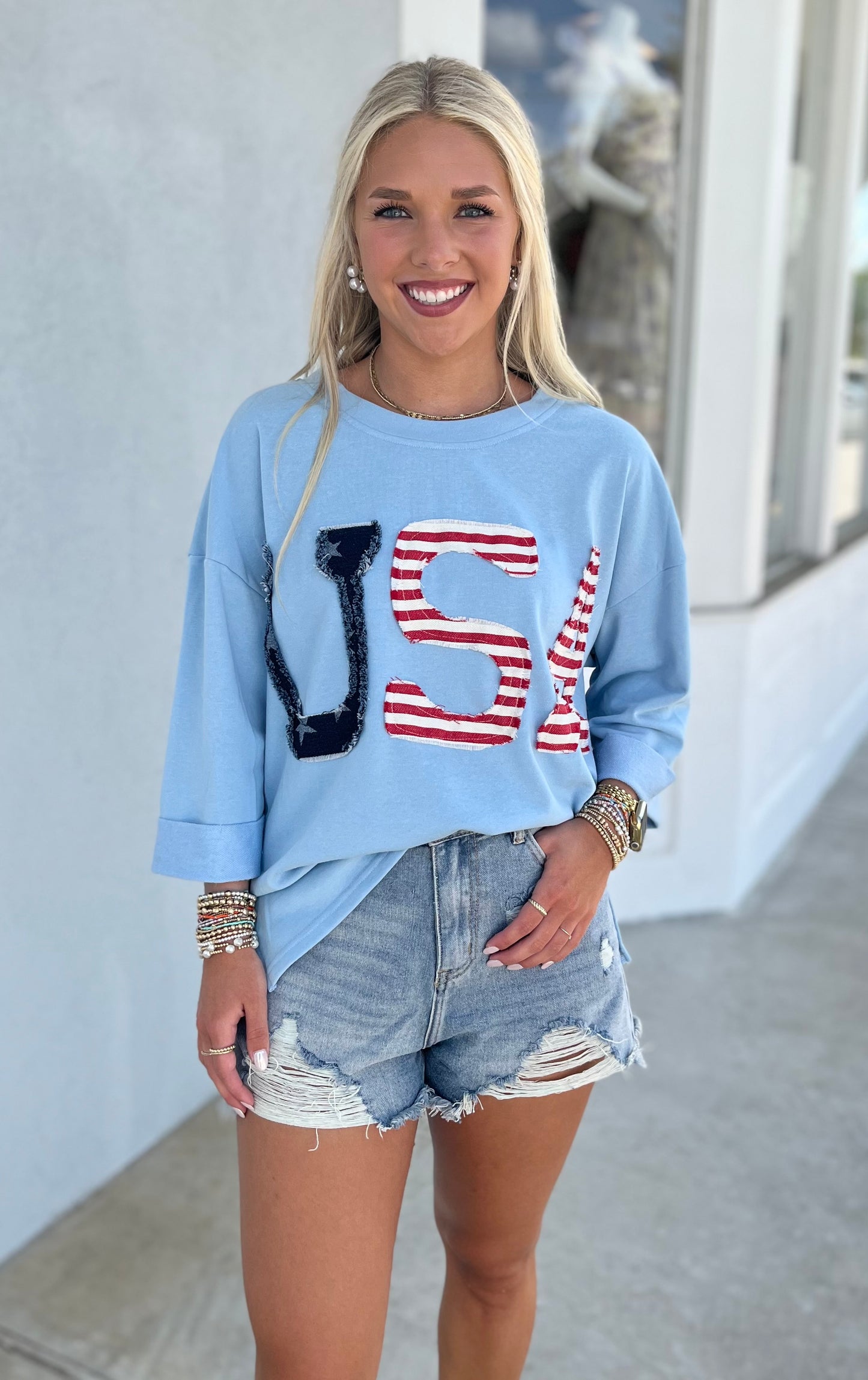 Blue USA Sweatshirt