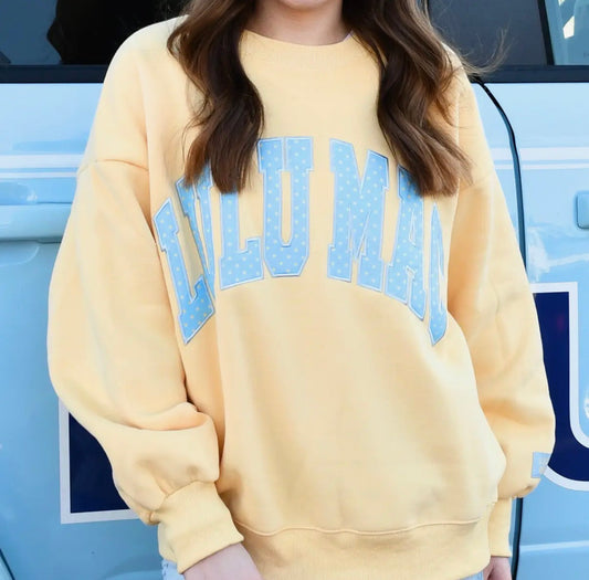 Lulu Mac Polka Dot Sweatshirt, Butter