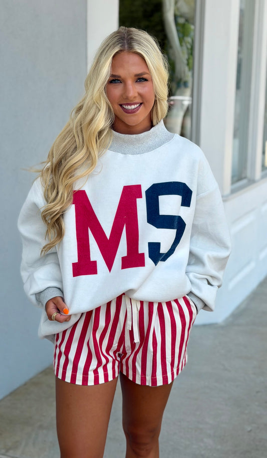 MS & Mississippi Reversible Sweatshirt