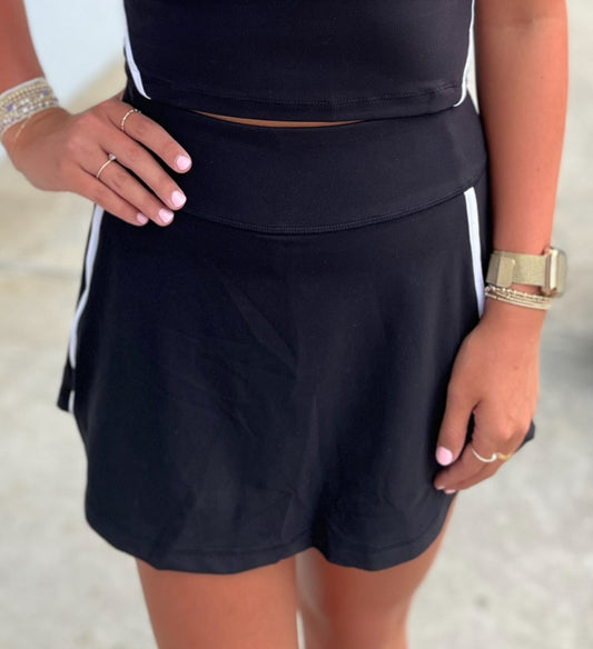 Butter Skort , Black/White