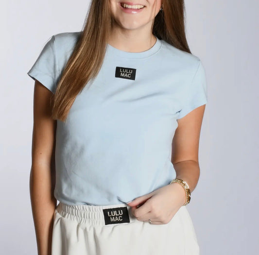 Baby Doll Lulu Mac Top , Light Blue