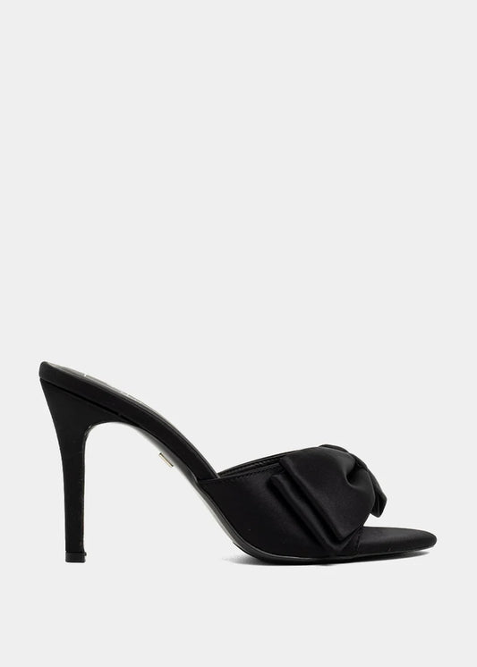 Elena Black Bow Heel