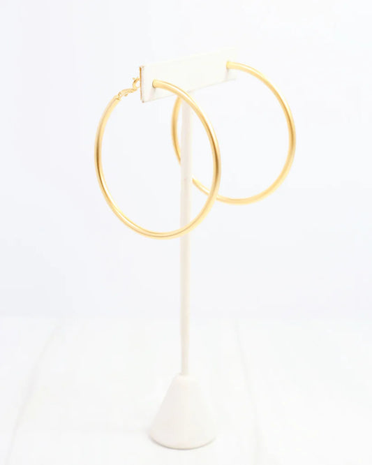 Fernando Hoop Earring Matte Gold