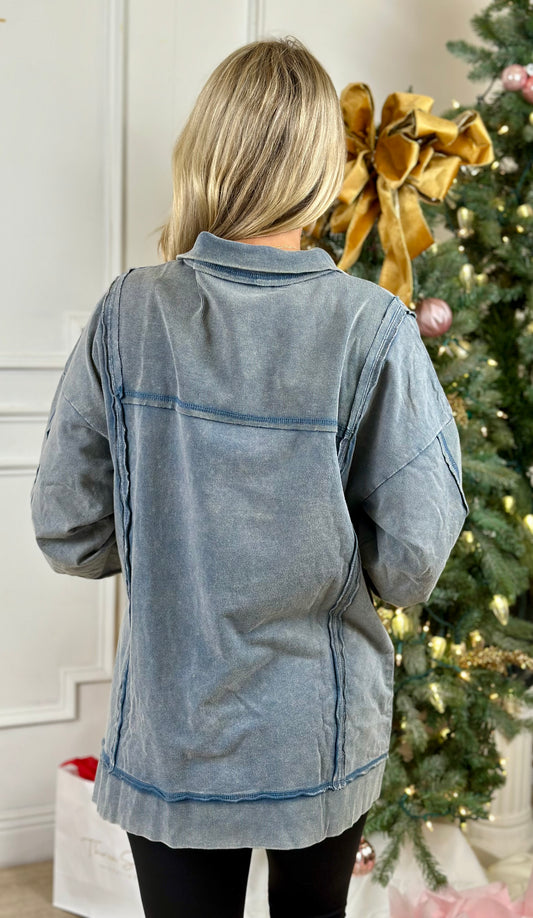 Denim Pullover