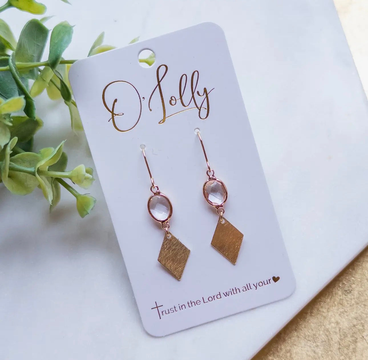 Tina Diamond Shape Earrings