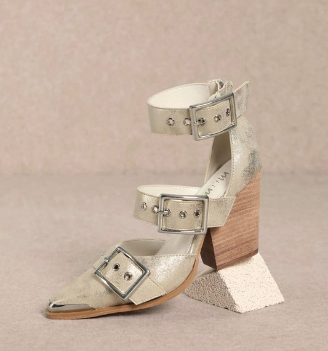 Gold Hendrix Stiletto Sandal