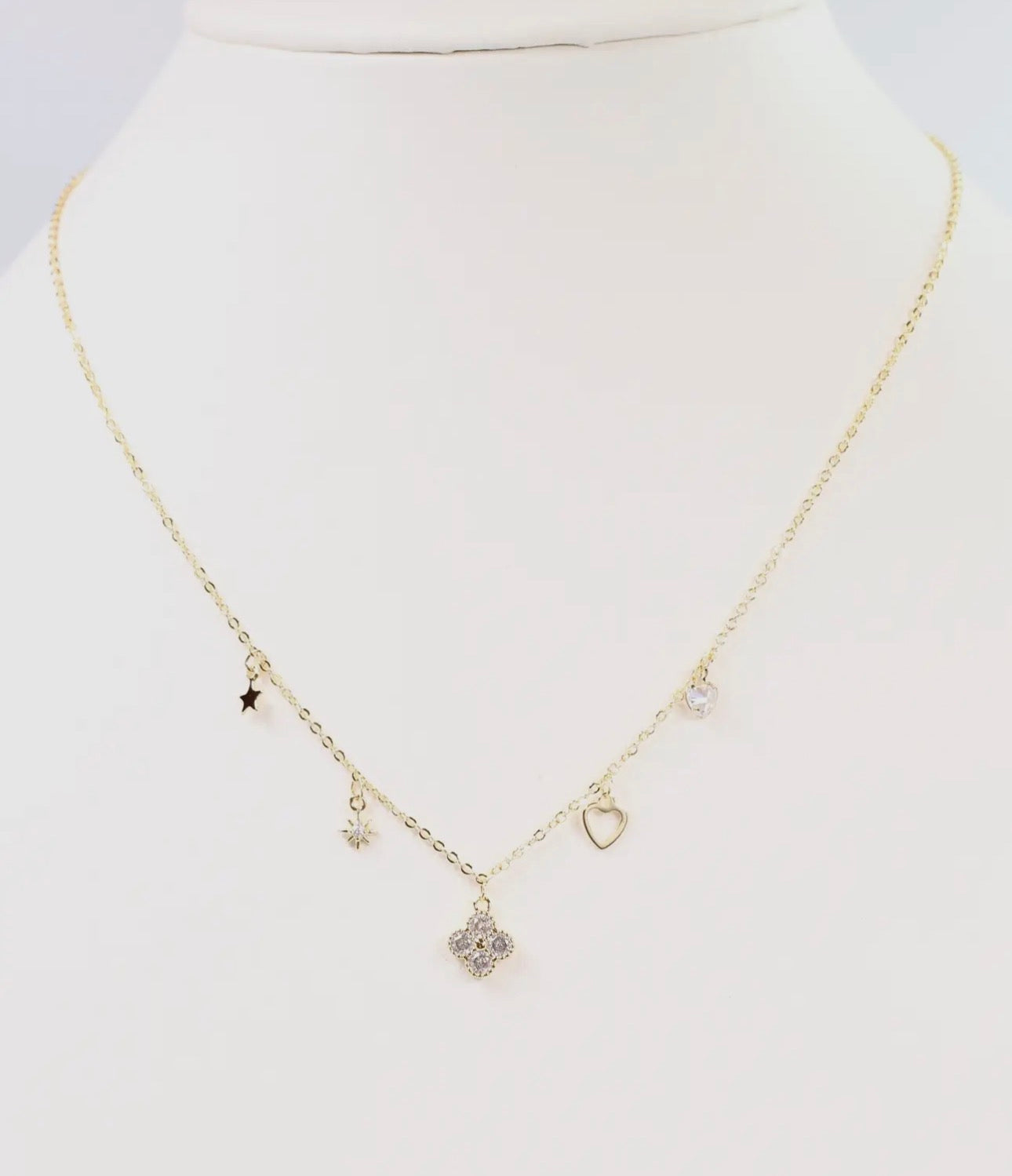 Croft Charm Necklace Gold