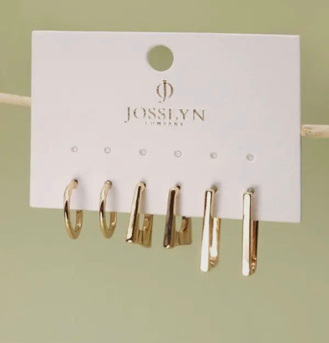 Geo Mini Trio Hoop Earrings