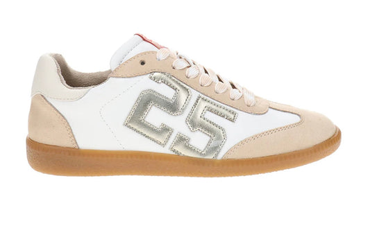 Retro 25 White/Gold Sneakers
