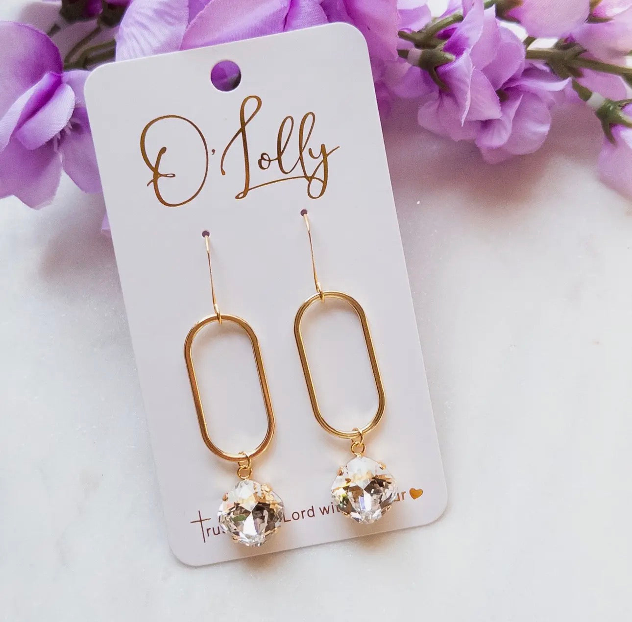 Leigh Oval Earrings