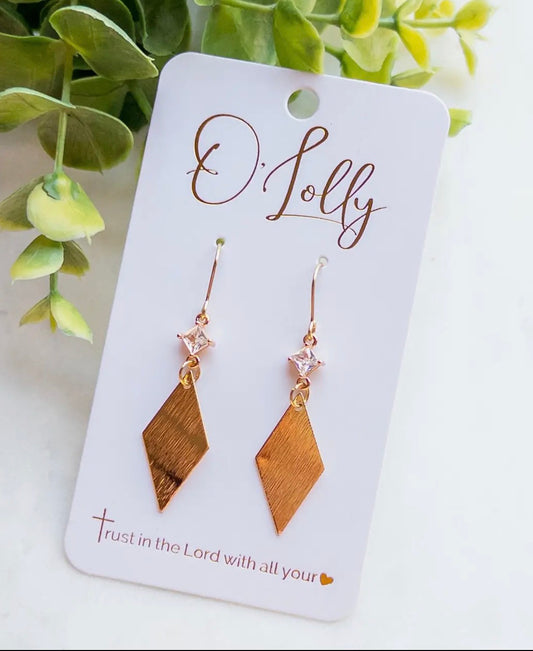 Misty Rhombus Earrings