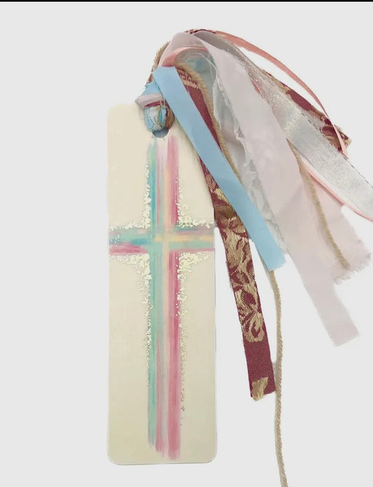 Pastel Cross Tassel Bible Bookmark