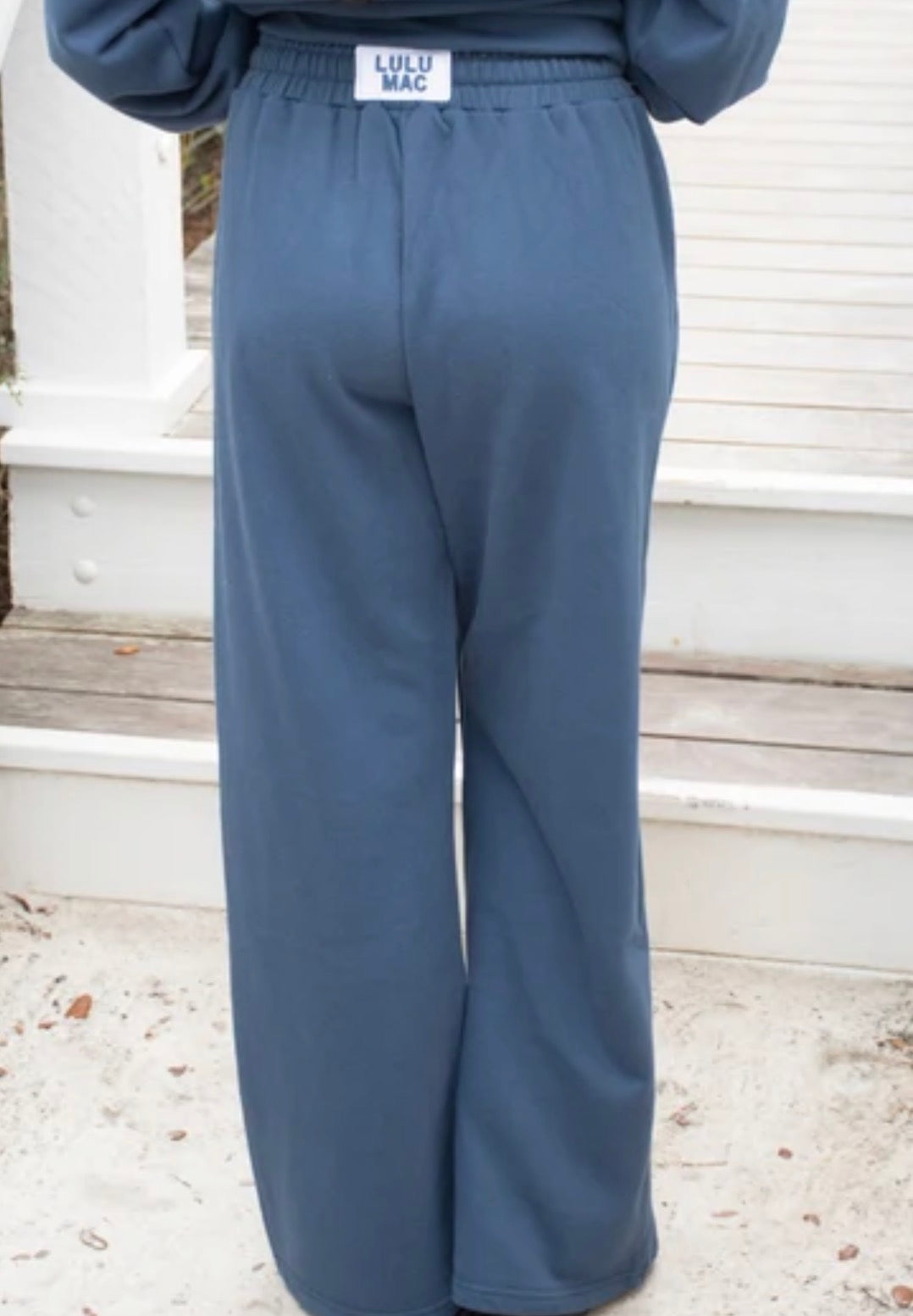 Lulu Mac Terry Cloth Pant, Navy