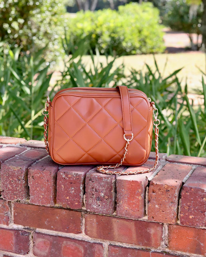 Fiona Crossbody, Saddle LD