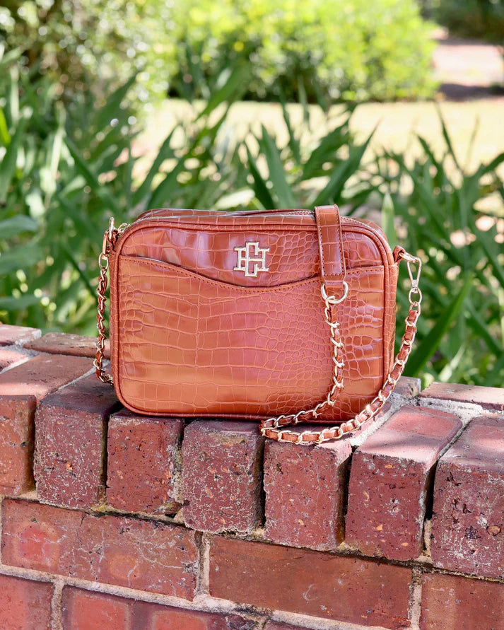 Fiona Crossbody, Saddle EC