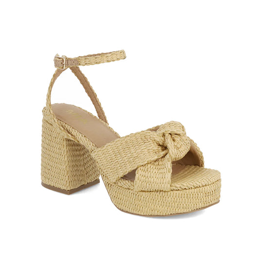 Reese Natural Raffia Heels