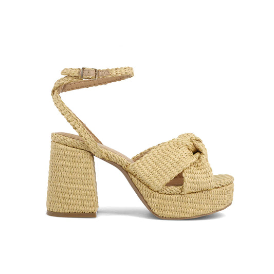Reese Natural Raffia Heels