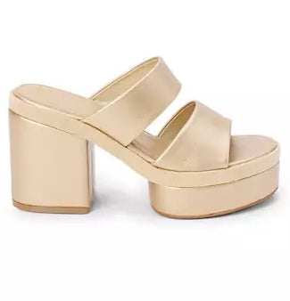Graham Gold Chunky Heel