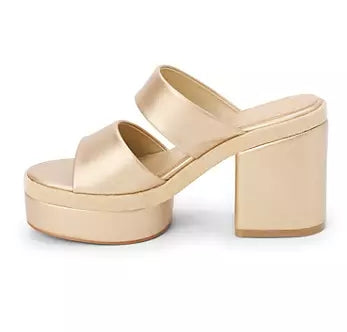Graham Gold Chunky Heel